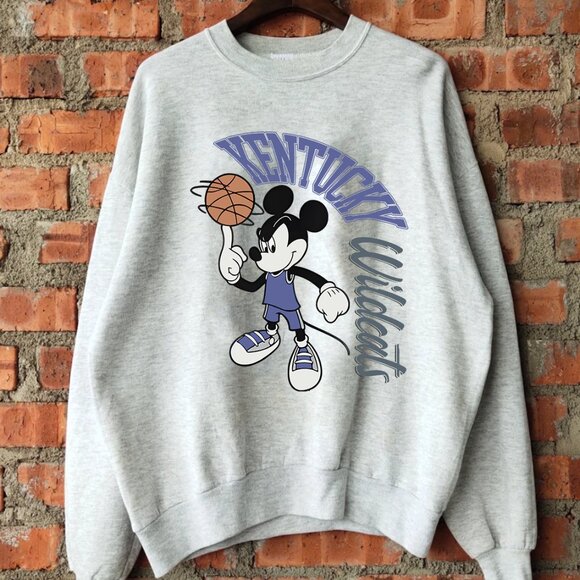 Vintage 90s University Of Kentucky Wildcats Sweatshirt UK Wildcats Shirt - Picture 1 of 2